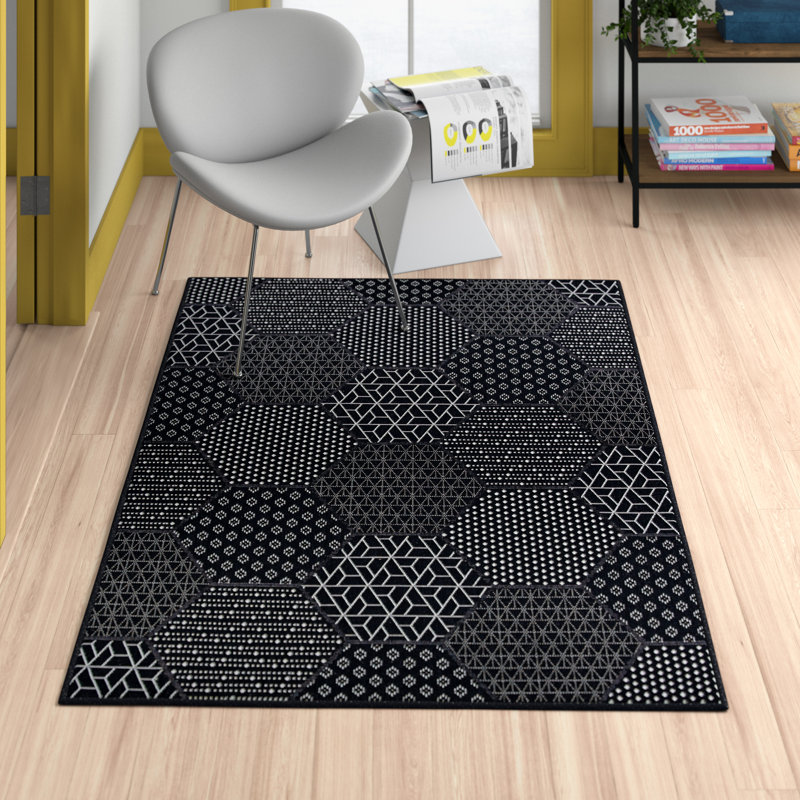 Zipcode Design™ Watertown Black Indoor/Outdoor Area Rug & Reviews Wayfair